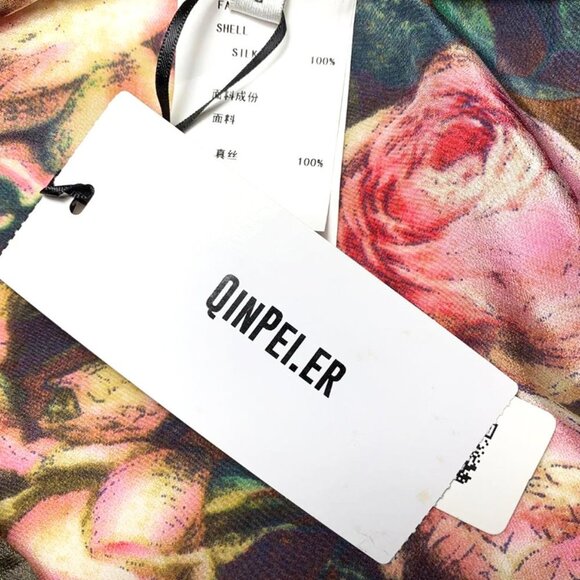 Garden Party Silk Floral Shift Dress - Picture 10 of 11